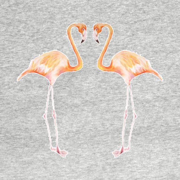 Flamingo Friends by wanderinglaur